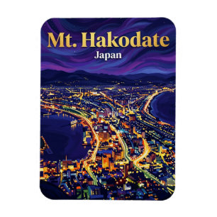 Mount Hakodate Japan Magnet