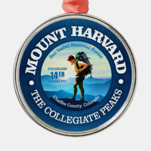 Mount Harvard (C) Metal Ornament