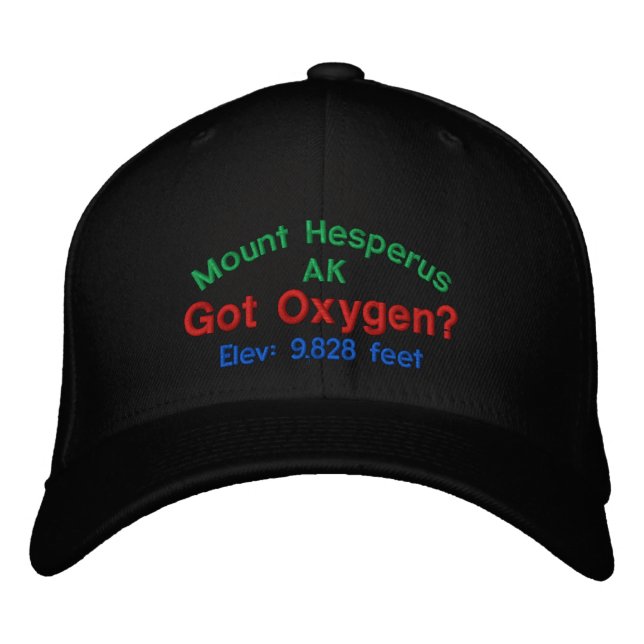 Mount Hesperus Alaska Elevation Cap (Front)