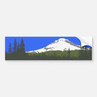 Mount Hood Color Blank Bumper Sticker