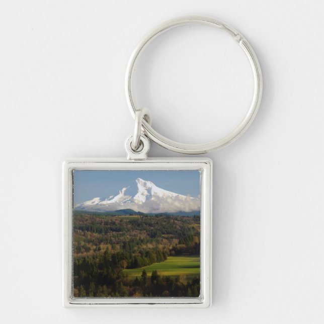 Mount Hood, Jonsrud Viewpoint, Sandy, Oregon Key Ring (Front)