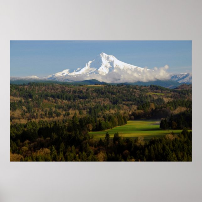 Mount Hood, Jonsrud Viewpoint, Sandy, Oregon Poster (Front)