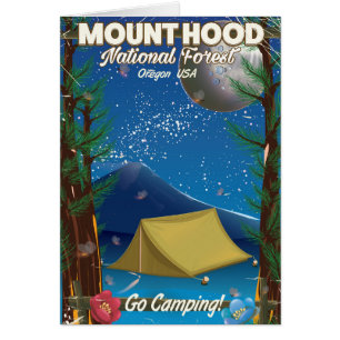 Mount Hood National Forest travel poster