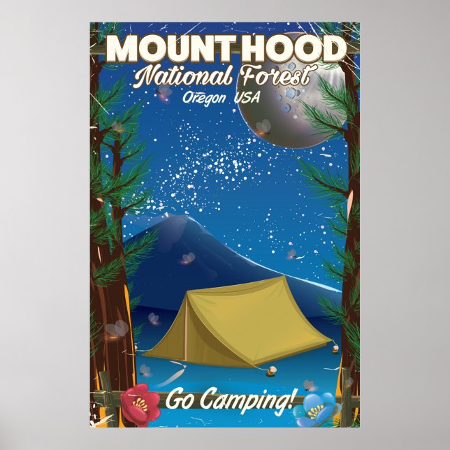 Mount Hood National Forest travel poster (Front)
