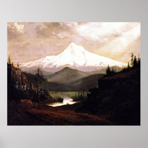 Mount Hood   Oil Painting by William S. Parrott Poster