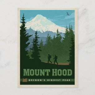 Mount Hood, OR Announcement Postcard