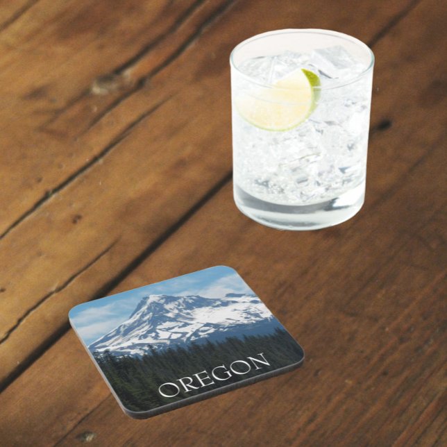 Mount Hood Oregon Landscape Coaster (In Situ)