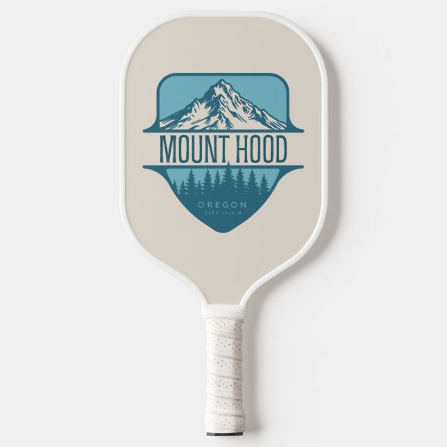 Mount Hood Oregon Mountain crest design Pickleball Paddle (Front)