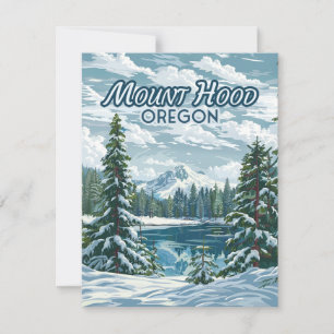 Mount Hood Oregon Ski Pacific Northwest Card