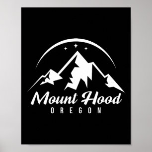 Mount Hood Oregon Ski Resort Skiing Snowboarding Poster
