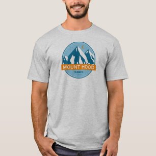 Mount Hood Oregon Stars Moon T-Shirt