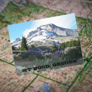 Mount Hood, Oregon Travel Photo Postcard