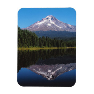 Mount Hood Reflected in Lake Magnet