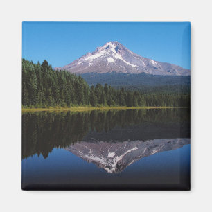 Mount Hood Reflected in Lake Magnet