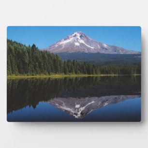 Mount Hood Reflected in Lake Plaque