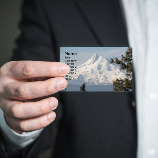 Mount Hood Summit Landscape Business Card (In Situ)