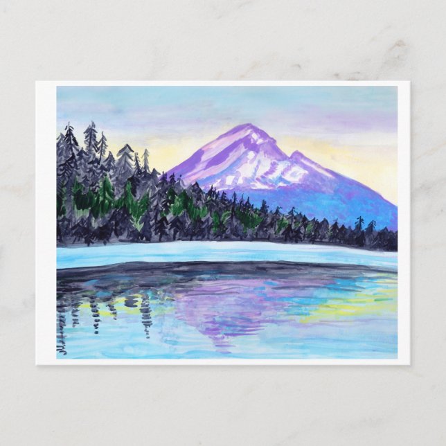 Mount Hood Sunrise at Lost Lake CUSTOM Postcard (Front)
