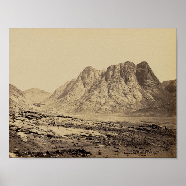 Mount Horeb in the Sinai Desert Poster (Front)