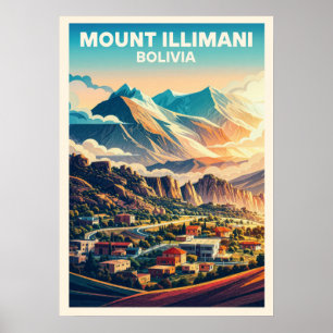 Mount Illimani Bolivia V02 Poster
