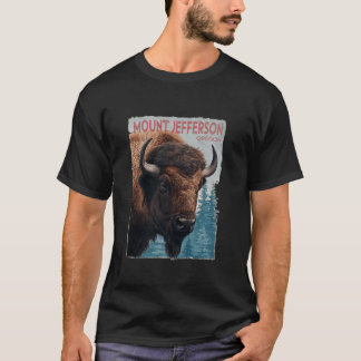 Mount Jefferson Mountains Oregon Hiking Outdoors V T-Shirt