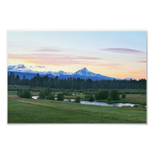 Mount Jefferson, Oregon Volcano Photo Print (Front)