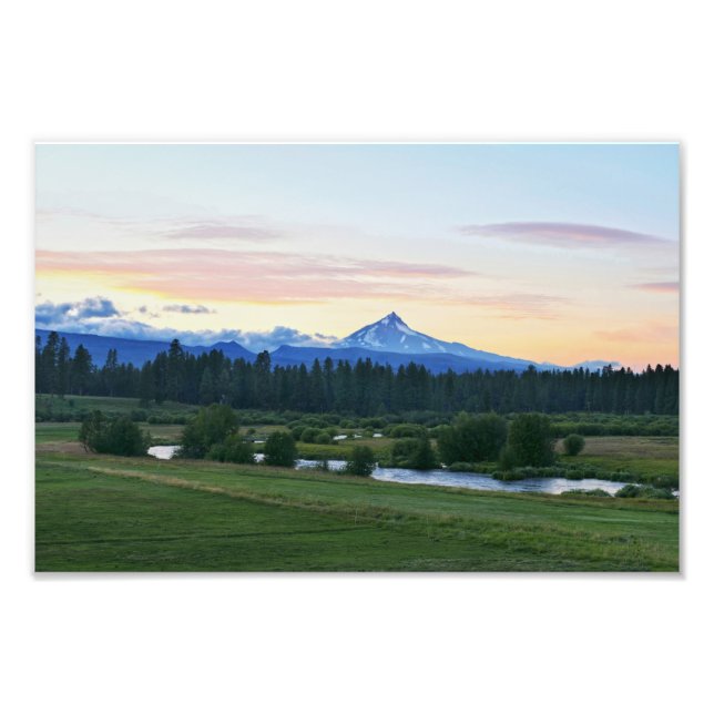 Mount Jefferson, Oregon Volcano Photo Print (Front)