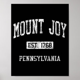 Mount Joy Pa J04 Vintage Athletic Srts Design  Poster