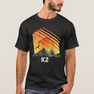 Mount K2 Vintage Mountain Sunset 80s  T-Shirt