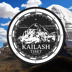 Mount Kailash - Gang Rinpoche Tibet Round Paper Coaster