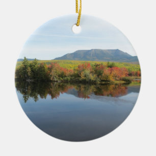 Mount Katahdin Ceramic Ornament