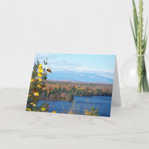 Mount Katahdin in the fall Card