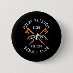 Mount Katahdin Mountain Hiking Est 2024  6 Cm Round Badge