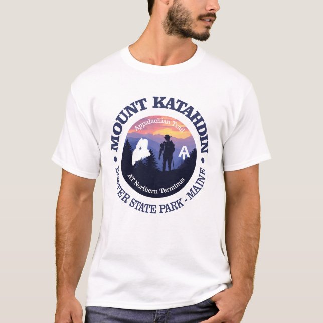 Mount Katahdin (rd2) T-Shirt (Front)