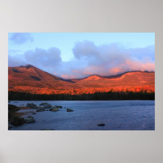 Mount Katahdin Sunrise Poster (Front)