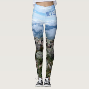 Mount Katahdin yoga leggings