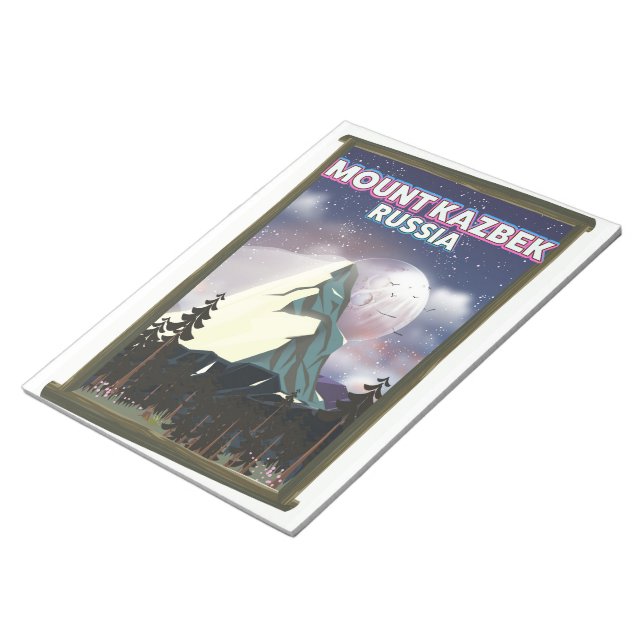 Mount Kazbek Russian travel poster. Notepad (Angled)