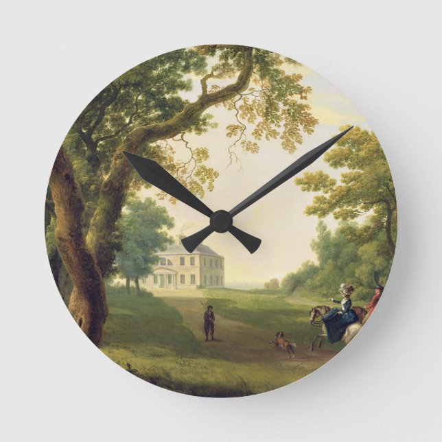 Mount Kennedy, County Wicklow, Ireland, 1785 (oil Round Clock (Front)