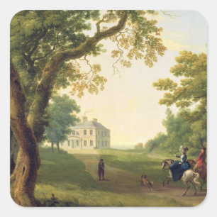 Mount Kennedy, County Wicklow, Ireland, 1785 (oil Square Sticker