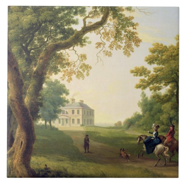 Mount Kennedy, County Wicklow, Ireland, 1785 (oil Tile (Front)