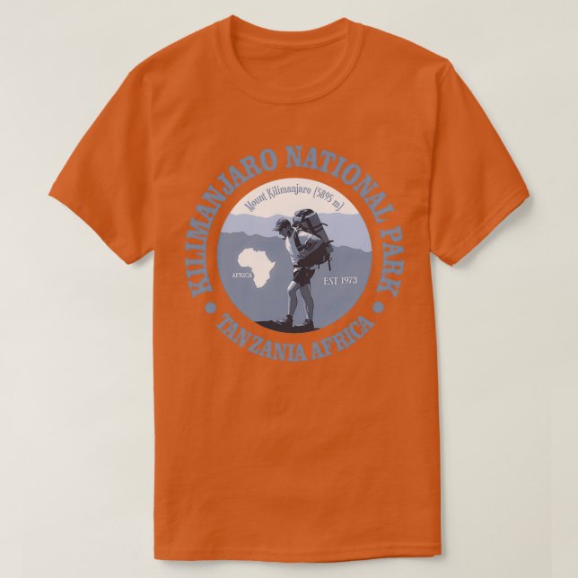 Mount Kilimanjaro BG T-Shirt (Design Front)