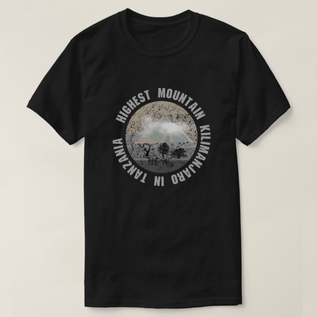 Mount Kilimanjaro (English: Mount Kilimanjaro)  T-Shirt (Design Front)