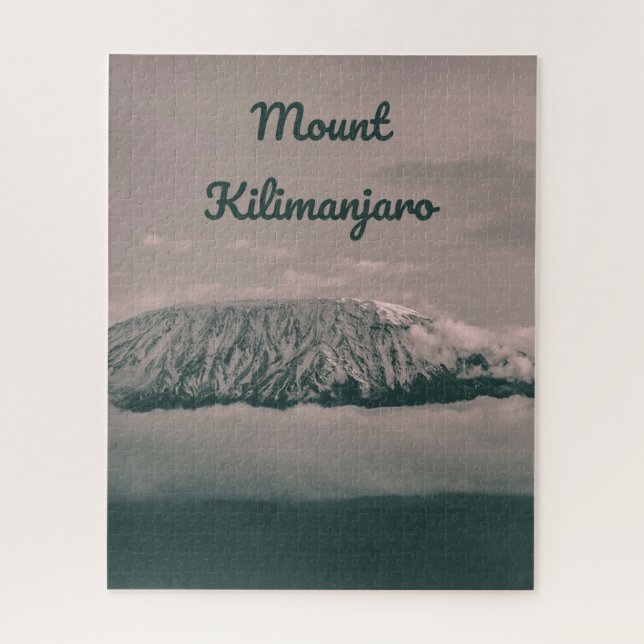 Mount Kilimanjaro Snow Volcano in Tanzania Africa Jigsaw Puzzle (Vertical)