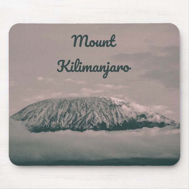 Mount Kilimanjaro Snow Volcano in Tanzania Africa Mouse Pad (Front)