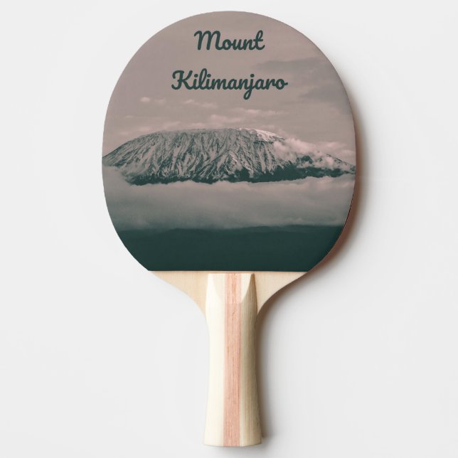 Mount Kilimanjaro Snow Volcano in Tanzania Africa Ping Pong Paddle (Front)