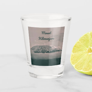 Mount Kilimanjaro Snow Volcano in Tanzania Africa Shot Glass