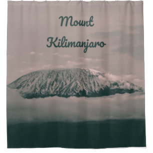 Mount Kilimanjaro Snow Volcano in Tanzania Africa Shower Curtain