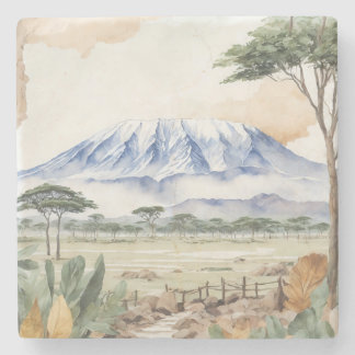 Mount Kilimanjaro Stone Coaster
