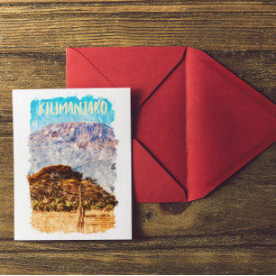 Mount Kilimanjaro Tanzania Africa Travel Postcard