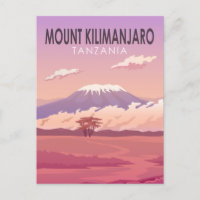 Mount Kilimanjaro Tanzania Africa Vintage