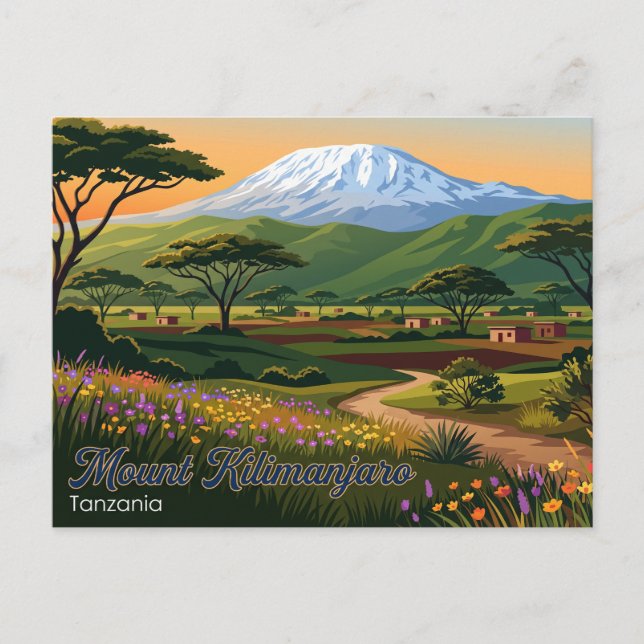 Mount Kilimanjaro Tanzania Postcard (Front)